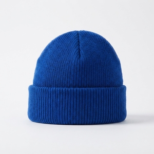 Bonnet en tricot camouflage personnalisé à faible MOQ, 100 % acrylique, unisexe, pour l'hiver, coloré, tendance, avec logo OEM - Product Image 2