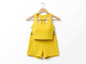 Ensemble de vêtements de fitness pour femmes, soutien-gorge de yoga et short très extensibles, tenue de sport - Product Image 4