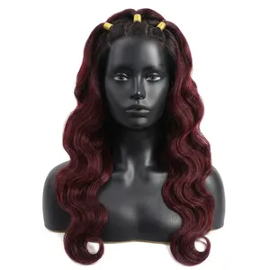 Body Wave Human <b>Hair</b> Bundles Reddish Color Natural Black <b>Root</b> 100% Unprocessed Virgin <b>Hair</b> Silk Base Customizable Size - Product Image 2