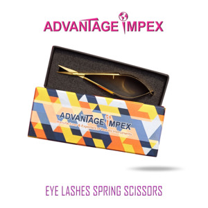 Tijeras de Precisión para Cejas y Pestañas con Recubrimiento Negro, Acero Inoxidable, Rectas, con Logotipo Personalizado - Product Image 3