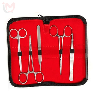 Kit de Instrumentos de Sutura para Estudiantes de Medicina Veterinaria, Acero Inoxidable, Fuente de Alimentación Manual, Clase II, Kit Quirúrgico, 3 Años - Product Image 5