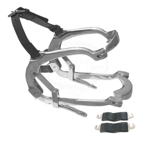 เครื่องมือตรวจช่องปากม้า Millennium Equine Mouth Speculum ทำจากสแตนเลส พร้อมสายหนังและแผ่นยางสำหรับสัตว์ ใช้สำหรับตรวจฟันม้า - Product Image 1