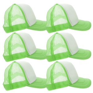 10 Gorras de Béisbol Negras de Malla, Gorras Trucker Ajustables para Personalizar con Transferencia Térmica, Gorras de Poliéster para Impresión DIY - Product Image 1