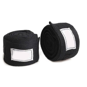 Attelles de poignet unisexes en coton avec fermeture auto-agrippante, protège-paume réglable pour la musculation, l'entraînement en salle de sport et le powerlifting. - Product Image 1