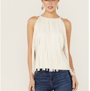 Débardeur en daim pour femme, haut court décontracté sans manches en daim doux, vente en gros, personnalisation OEM, fournisseur de qualité supérieure - Product Image 3