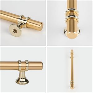 Handmade Brass Cabinet Pull Handles <b>Set</b> of 2 Gold Drawer Handles Long <b>Bar</b> Handles for Kitchen Cabinets Furniture Wardrobe Almira - Product Image 5