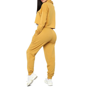 Conjunto Deportivo de Felpa para Mujer, Tallas Grandes, Dos Piezas, Ropa Deportiva Cálida para Invierno, Directo de Fábrica - Product Image 2
