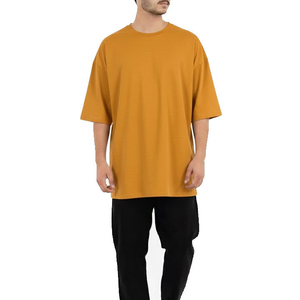 Custom Logo Streetwear Box Cut Tee T Shirt Heavyweight Cropped Top T Shirt Graphic Cotton Oversized Boxy Fit T-Shirt Men - Product Image 6