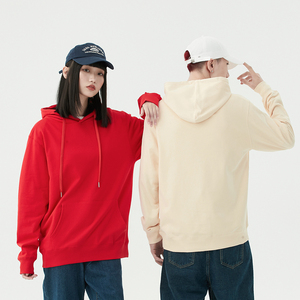 เสื้อฮู้ดดี้โอเวอร์ไซส์แบบยูนิเซ็กซ์ ผ้าฝ้ายพรีเมียมเนื้อนุ่ม สไตล์สตรีทแวร์ มีกระเป๋าจิงโจ้ รับผลิตแบบ OEM ODM - Product Image 6