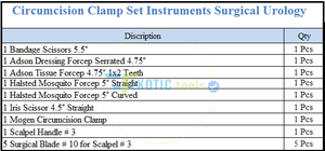 Online Aankoop Bij Fabrieksprijs Hoogwaardig Besnijdenis Instrumentset Urologie Chirurgische Klemkit Fabrikant Exportkwaliteit - Product Image 4