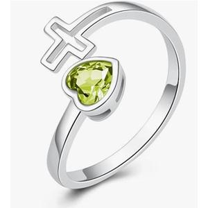 Minimalist Christian 925 Silver Gemstone Knot <b>Ring</b> Bezel Setting Trendy Unisex Wedding Band Simple Design Fine Jewelry - Product Image 6