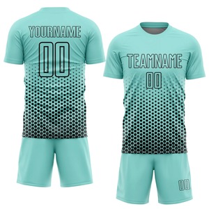 Uniforme de Fútbol de Tela Deportiva de Poliéster, Diseño Transpirable y Cómodo de Alta Calidad, Diseños Personalizados, Ropa Deportiva, Transferencia Térmica - Product Image 1