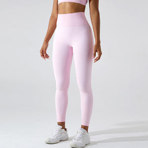 Pantalones de Compresión de Cintura Alta para Mujer, Leggings Deportivos de Yoga sin Costuras con Sensación de Segunda Piel, de Secado Rápido para Otoño - Product Image 2