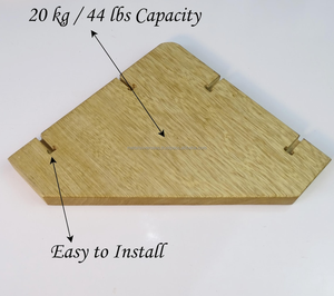 Étagère d'angle en bois artisanale, support à plantes durable à plusieurs niveaux, pour l'intérieur et l'extérieur, décoration de jardin et de maison, gain de place, fixation murale - Product Image 3