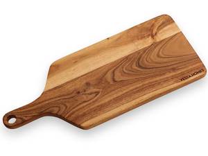 Planche à découper en bois faite à la main avec un design rustique naturel, planche à découper de cuisine durable pour légumes, fruits, viande, pain - Product Image 6