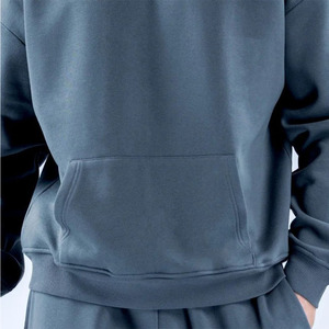 Sudadera con Capucha de Felpa para Hombre, con Logotipo Frontal Personalizado, Ajuste Regular, Color Sólido, Resistente al Viento, de Punto, Venta al por Mayor, Última Tendencia - Product Image 4