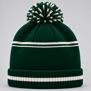 Iron Mark Industries <b>Beanie</b> <b>Hat</b> Unisex Adult Knit Winter Cap 100% <b>Wool</b> Breathable Waterproof Red White Casual Outdoor 56-58CM - Product Image 2
