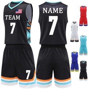 Ensemble de maillots de basket-ball sublimés personnalisés, unisexe, adulte, blanc, avec nom de l'équipe, numéro 7, col en V, sans manches, polyester anti-humidité - Product Image 3