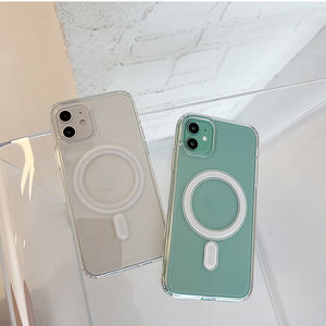 Vente en gros de coques de téléphone portable transparentes antichoc en TPU pour 11 11 Pro Max avec protection d'écran et support d'anneau en plastique - Product Image 6