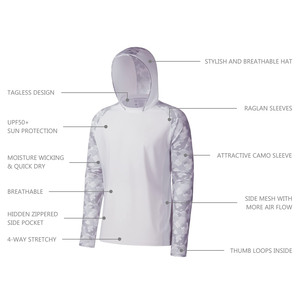 Nueva llegada: Sudaderas con capucha de poliéster para hombre, diseño moderno y cómodo, sudaderas con capucha para pescar. - Product Image 4