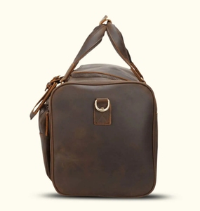 Genuine Leather <b>Weekender</b> Duffle <b>Bag</b> With Multiple Pockets Zipper Closure Unisex Travel Organizer 56–75L Capacity - Product Image 5