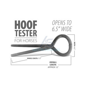 Pinzas Ligeras de Acero Inoxidable para Prueba de Cascos de Caballos con Diseño de Agarre Fácil, Instrumento Veterinario Reutilizable para Revisión de Cascos Equinos - Product Image 2