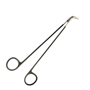 Ciseaux vasculaires angulaires à 45 degrés °   Lame de 12 mm, très tranchante, 180 mm (7 pouces), Super Cut DeBakey, instrument chirurgical à revêtement noir - Product Image 6