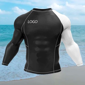Camiseta de Compresión Antibacteriana de Secado Rápido y Transpirable de Alta Calidad, Personalizada OEM ODM, para Hombre, para Surf y Buceo - Product Image 4