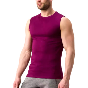 Débardeurs pour hommes à séchage rapide, débardeurs de fitness, débardeurs de musculation sans manches, débardeurs en polyester uni de haute qualité - Product Image 6