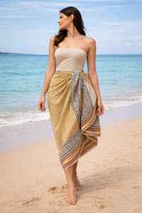 Robe d'été décontractée parfaite pour la plage, vêtements pour femmes, 100% coton, tie-dye, dos nu, lavable, robes de plage pour femmes - Product Image 3