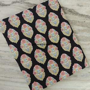 Tela de Algodón Cambray Estampada a Bloques 60x60, Tela de Algodón con Estampado Tradicional Jaipuri - Product Image 5