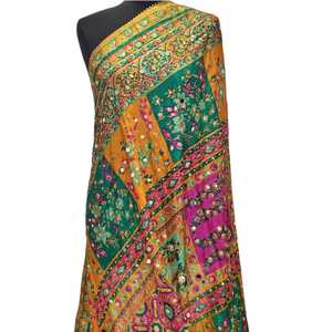 Elegant Mirror <b>Shawls</b> Traditional Scarves <b>Shawls</b> & Hijab Beautiful Embellished Scarf for Women <b>Wedding</b> Evening Party Outfit - Product Image 1