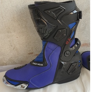 High Quality Custom Color Keven Impex Motorbike Genuine Leather Racing <b>Boots</b>-Summer Windproof Flame-Retardant Waterproof - Product Image 3