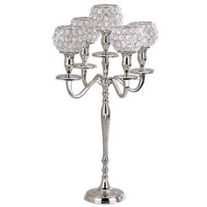 European Style 13 Heads Gold Candelabra Crystal Globe Candle Holder <b>Tall</b> Flower Stand for Wedding <b>Table</b> Decorative Candelabrum - Product Image 3