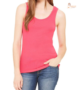 Haut court décontracté à col rond sans manches en tricot 100 % coton à séchage rapide, service OEM disponible, personnalisable, pour le fitness - Product Image 1