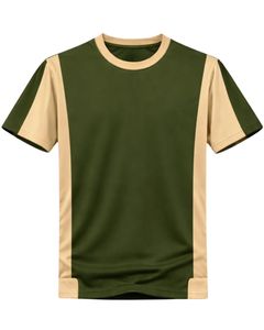 Conjunto Deportivo para Hombre en Verde Oliva y Beige, Camiseta y Pantalones Cortos Transpirables de Secado Rápido para Gimnasio, Atletismo, Running y Entrenamiento - Product Image 3