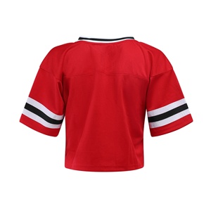 เสื้อเจอร์ซีย์แฟนอเมริกันฟุตบอลแบบไล่เฉดสี พิมพ์ลายดิจิทัล คุณภาพสูง สำหรับผู้ใหญ่ ออกแบบใหม่ สั่งทำโลโก้ได้ ผลิตจากโพลีเอสเตอร์ 100% ระบายอากาศได้ดี - Product Image 2