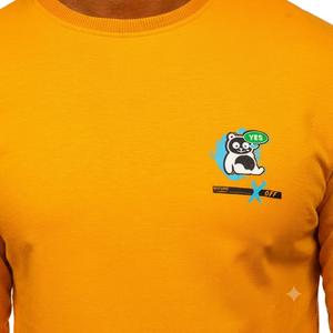 Sudadera con Capucha para Hombre, 100% Algodón, Estampado Naranja, con Serigrafía y Bordado 3D, Tejido de 370g, Personalizable - Product Image 4