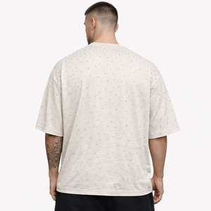 Camiseta Oversize de Algodón con Pedrería Brillante Estilo Urbano para Hombre, Producción de Ropa Personalizada al por Mayor - Product Image 3