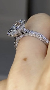 2 Carat Oval Cut Lab Diamond Engagement <b>Ring</b> for Women | Hidden Halo <b>Solitaire</b> Wedding <b>Ring</b> | IGI Certified Luxury Bridal - Product Image 6