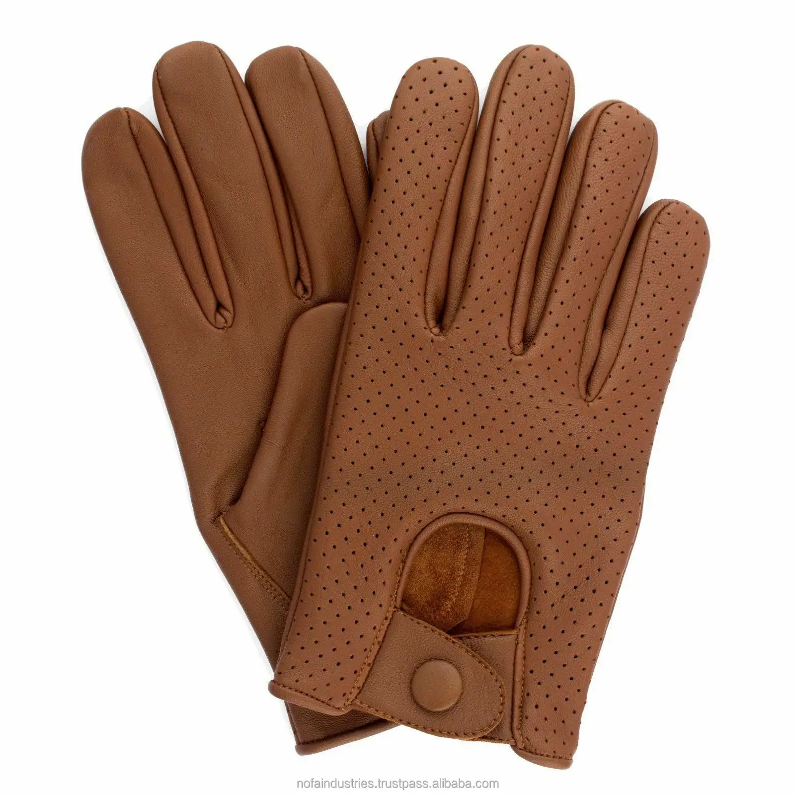 Custom Design Mens Classic Top quality Drive Gloves Soft Mesh Lambskin Leather Driving Gloves