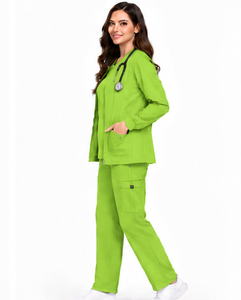 Ensemble de 3 uniformes médicaux respirants et extensibles pour infirmières, médecins, équipes de pharmacie, d'hôpital et chirurgicales, unisexe, hommes - Product Image 6