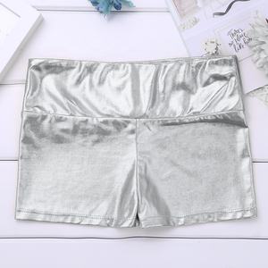 Conjunto de Leotardo con Pantalones Cortos Metálicos para Niñas de 6 a 14 Años, para Danza, Gimnasia, Ejercicio, Actuaciones en Escenario, Competencias - Product Image 5