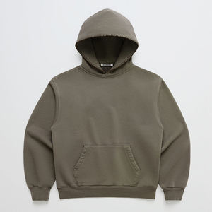 OEM Premium Cotton Oversized Hoodie Unique Contrast <b>Blanket</b> Stitching Hood <b>Heavy</b> Pullover Sweatshirt Casual Unisex - Product Image 3