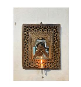 Panel de arco de madera tallado a mano antiguo |   Marco de Puerta Vintage de Estilo Indio Moderno de Mediados de Siglo, Decoración de Pared, Muebles para el Hogar, Dormitorio, Duradero - Product Image 1