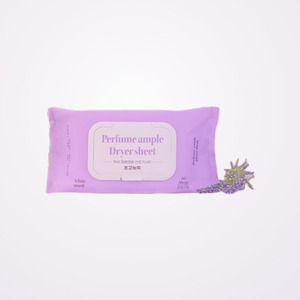 Feuilles de lessive coréennes K-Beauty Muro, parfum ampoule, feuilles assainissantes pour sèche-linge, parfum musc blanc, 80 feuilles, fabriquées en Corée - Product Image 3