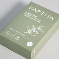 Boîtes en papier d'emballage de masque vert avec logo personnalisé, boîte d'emballage biodégradable pour produits cosmétiques et de soin de la peau