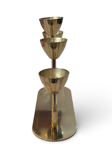 Candelabro de Latón Natural, Elegante y Duradero, Hecho a Mano, para el Hogar, Múltiples Ocasiones, Decoración para Bodas, Pascua, Navidad - Product Image 6