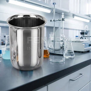 Bécher de laboratoire en acier inoxydable Fentex, finition miroir, 100 ml à 5000 ml, personnalisable OEM - Product Image 2