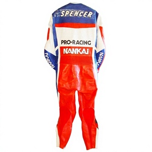 ชุดแข่งรถมอเตอร์ไซค์ Freddie Spencer MotoCP รุ่น Zonda 1 ชิ้น ทำจากหนังวัว/หนังจิงโจ้ สำหรับขับขี่มอเตอร์ไซค์/จั๊มสูท MotoCp/ชุดสำหรับนักขี่มอเตอร์ไซค์ระดับมืออาชีพ - Product Image 2